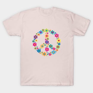 Peace Sign Flowers T-Shirt